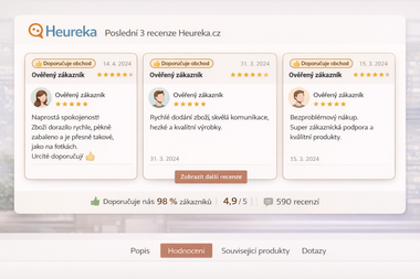 Zobrazení heuréka recenzí