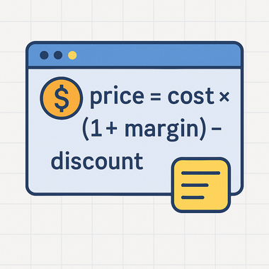 Vytvoření cenových vzorců