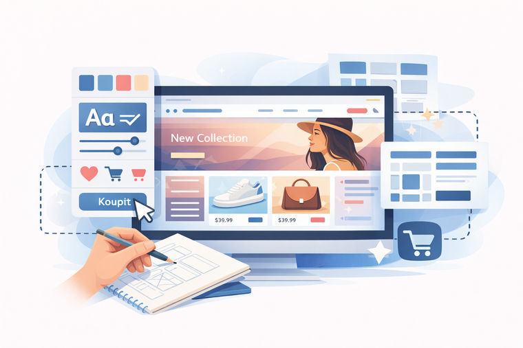 Navržení celkového designu eshopu